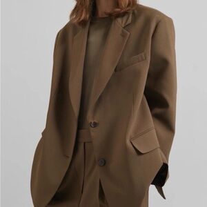 The Frankie Shop Classic Brown Blazer